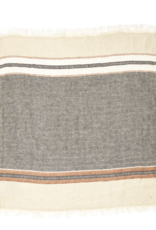 Libeco plaid / tafelkleed 'Fouta' linnen  - beeswax stripe