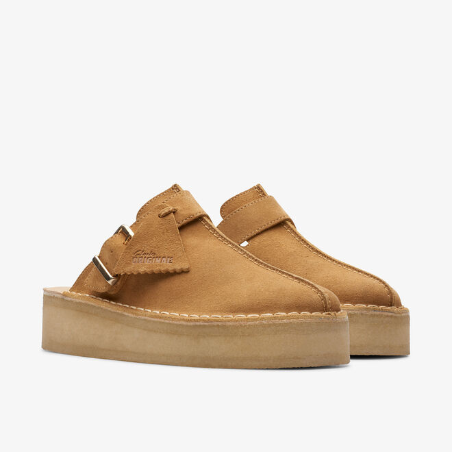 Clarks 'Trek Wedge Mule' - tan