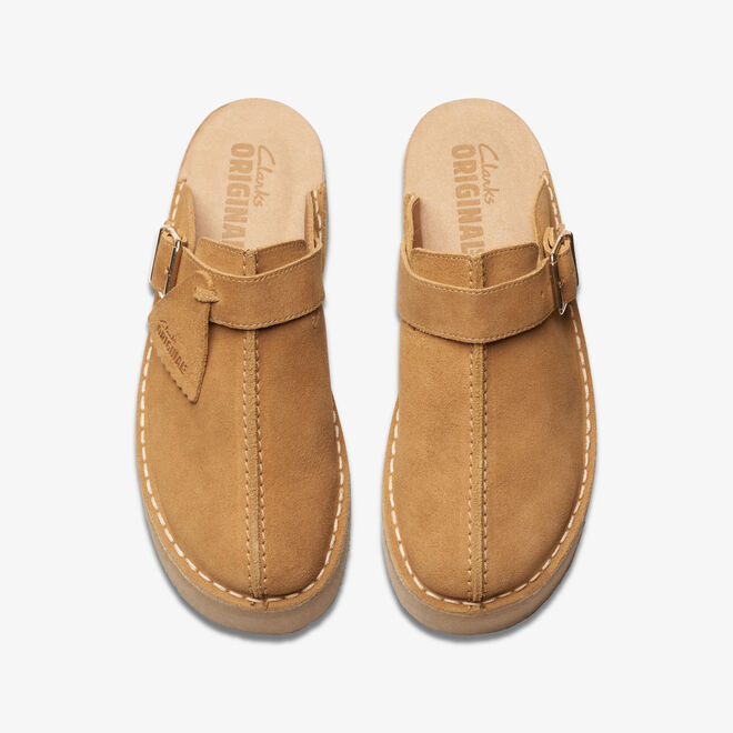Clarks 'Trek Wedge Mule' - tan