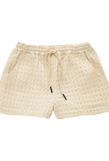 OAS Compagny shorts 'Drizzle Waffle' - ecru