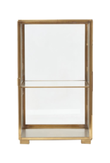 House Doctor Glazen vitrine brass