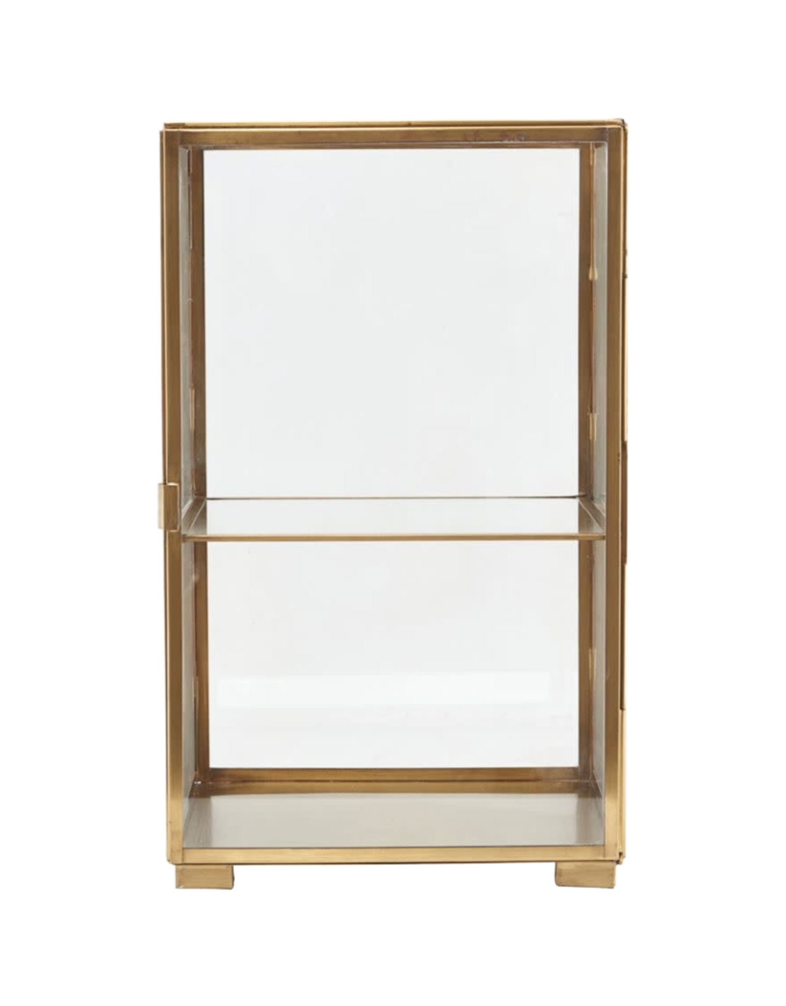 House Doctor Glazen vitrine brass