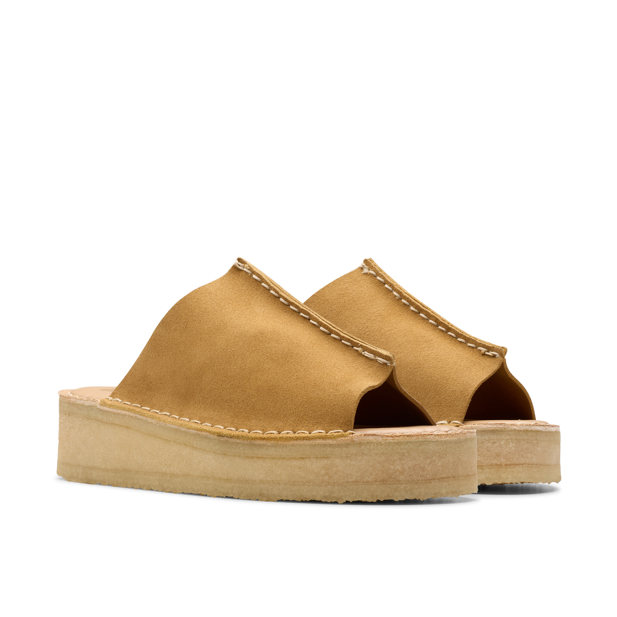 Clarks 'Wedge Slide' - mid tan