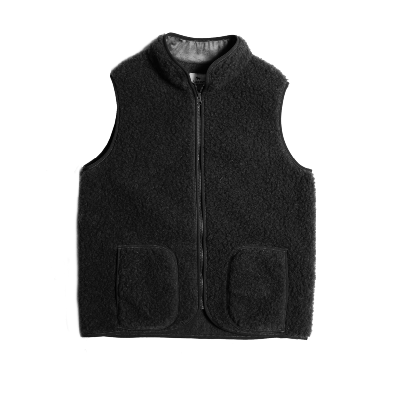 Alwero bodywarmer 'Rudi' wol - zwart