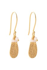 A Beautiful Story earrings 'Intention' moonstone - gold