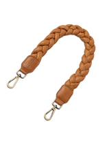 OMyBag Braided Shoulder Strap - Wild oak Soft Grain Leather