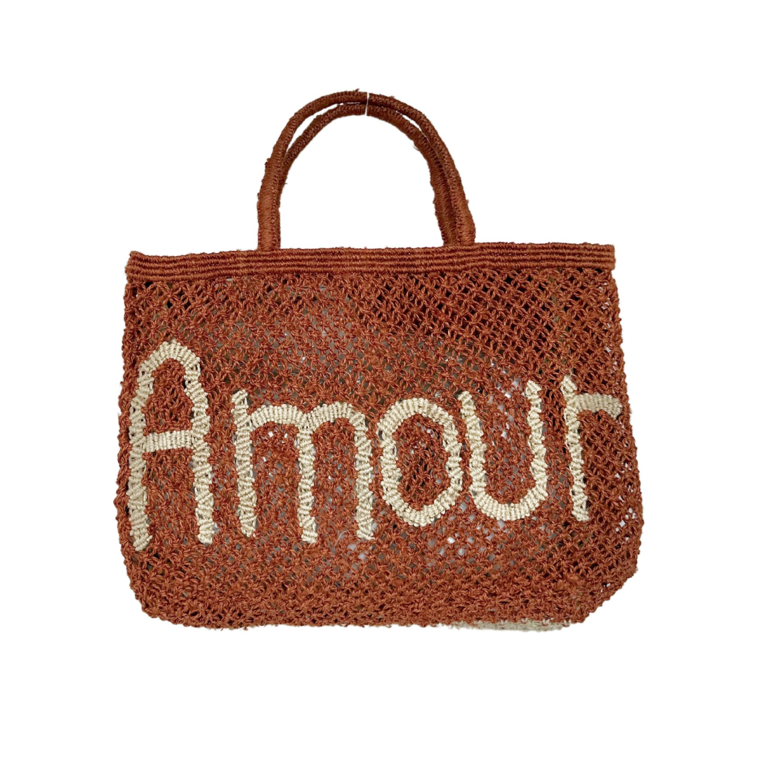 The Jacksons tas 'Amour' jute - ginger