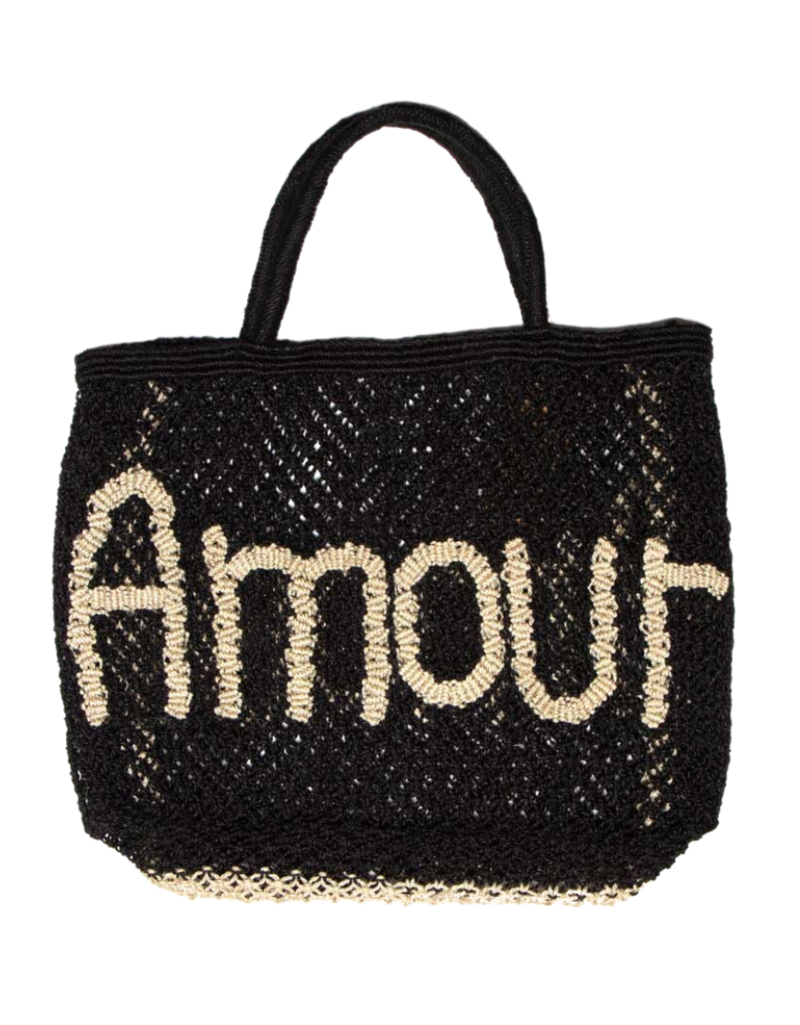 The Jacksons tas 'Amour' jute - zwart