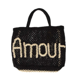 The Jacksons bag 'Amour' jute - black