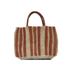 The Jacksons Copy of tas 'Bert' jute - black stripes