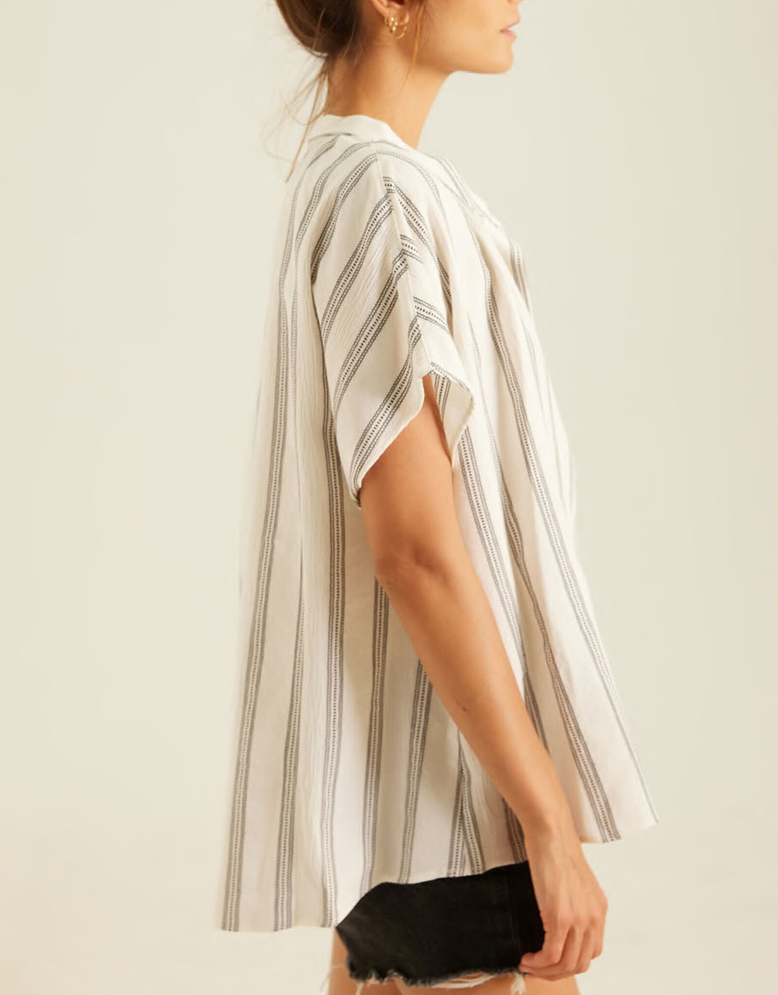 SacreCoeur blouse 'Yoko' katoen/viscose - zwart