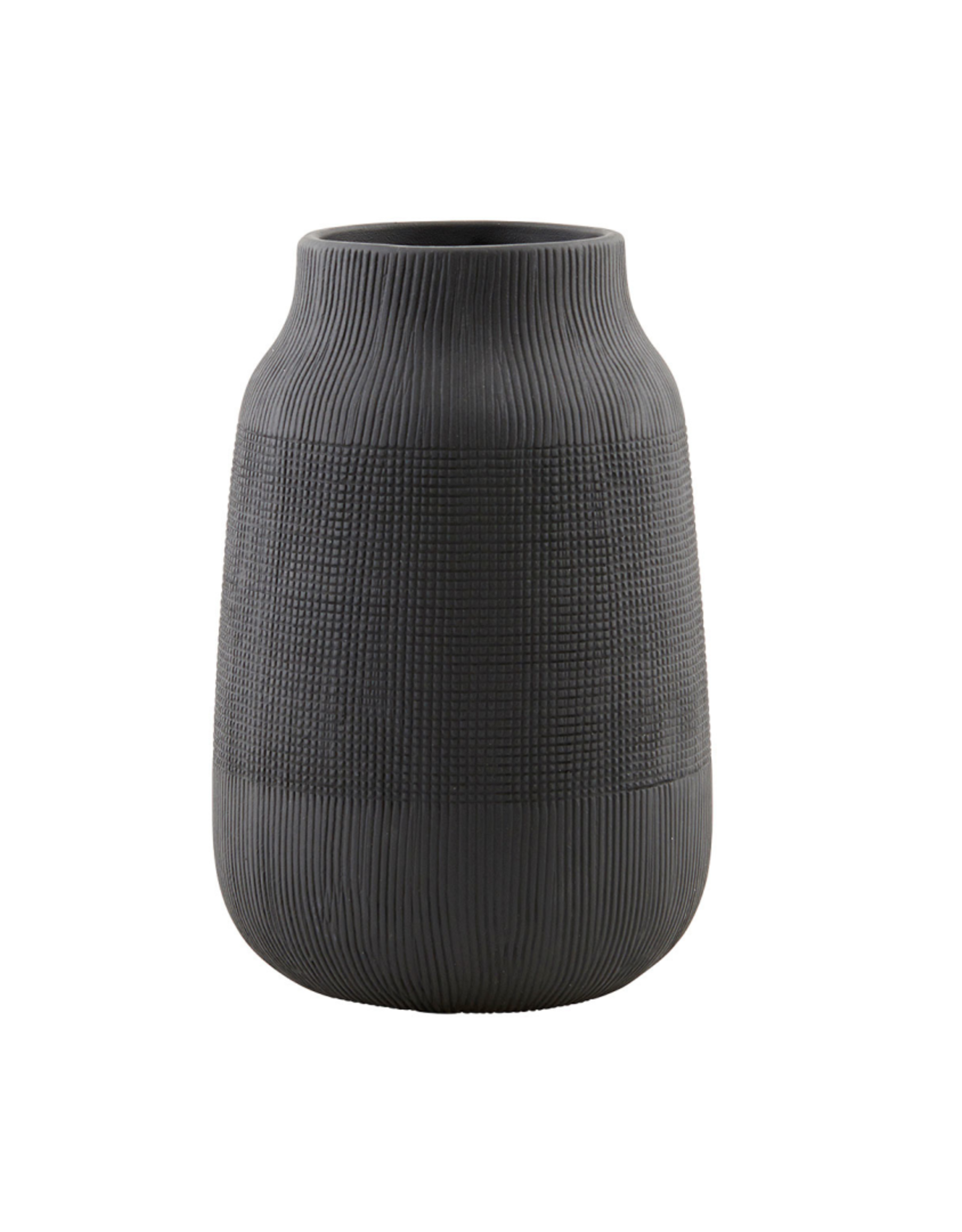 House Doctor vase 'Groove' - stoneware