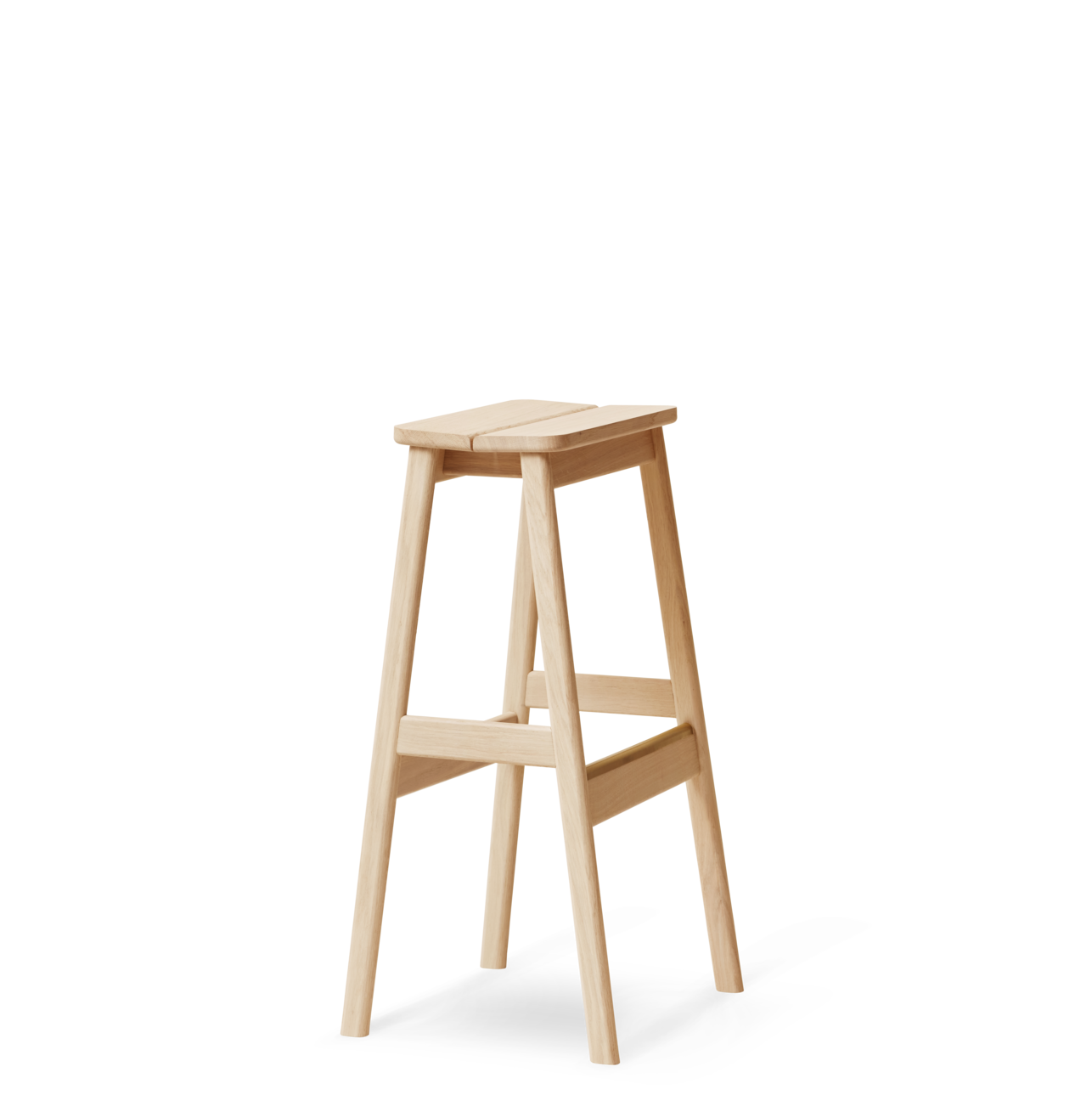 Form & Refine barkruk 'Angle' 65 - beuken