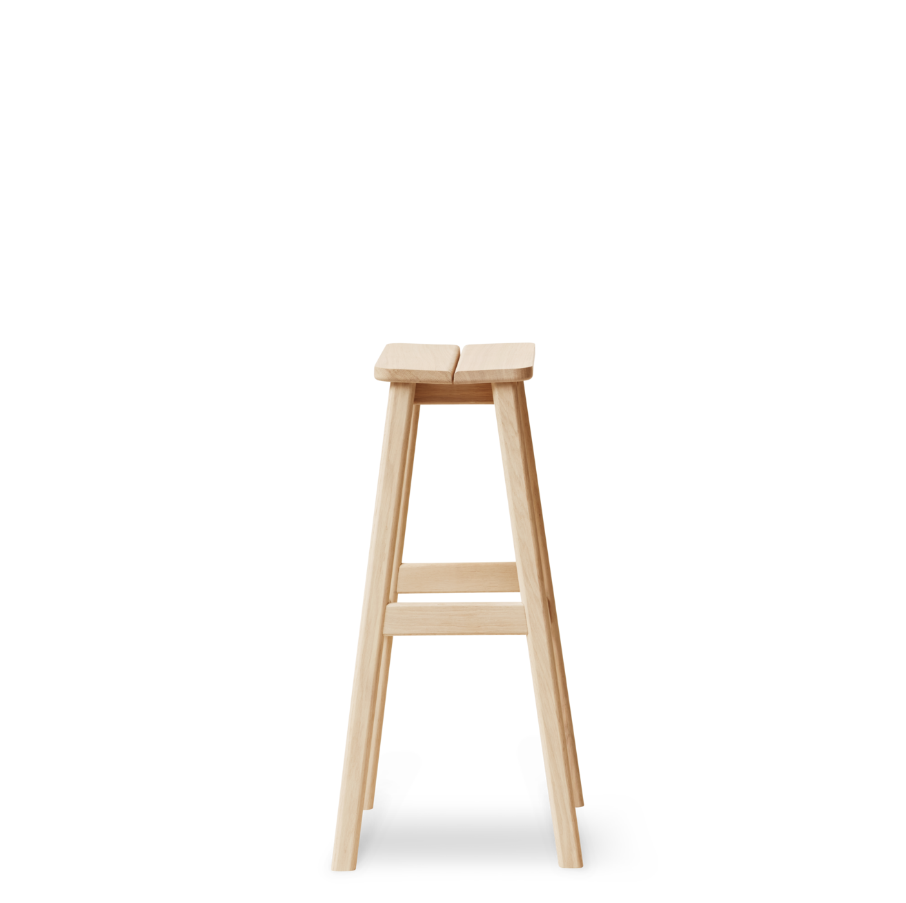 Form & Refine barkruk 'Angle' 65 - beuken