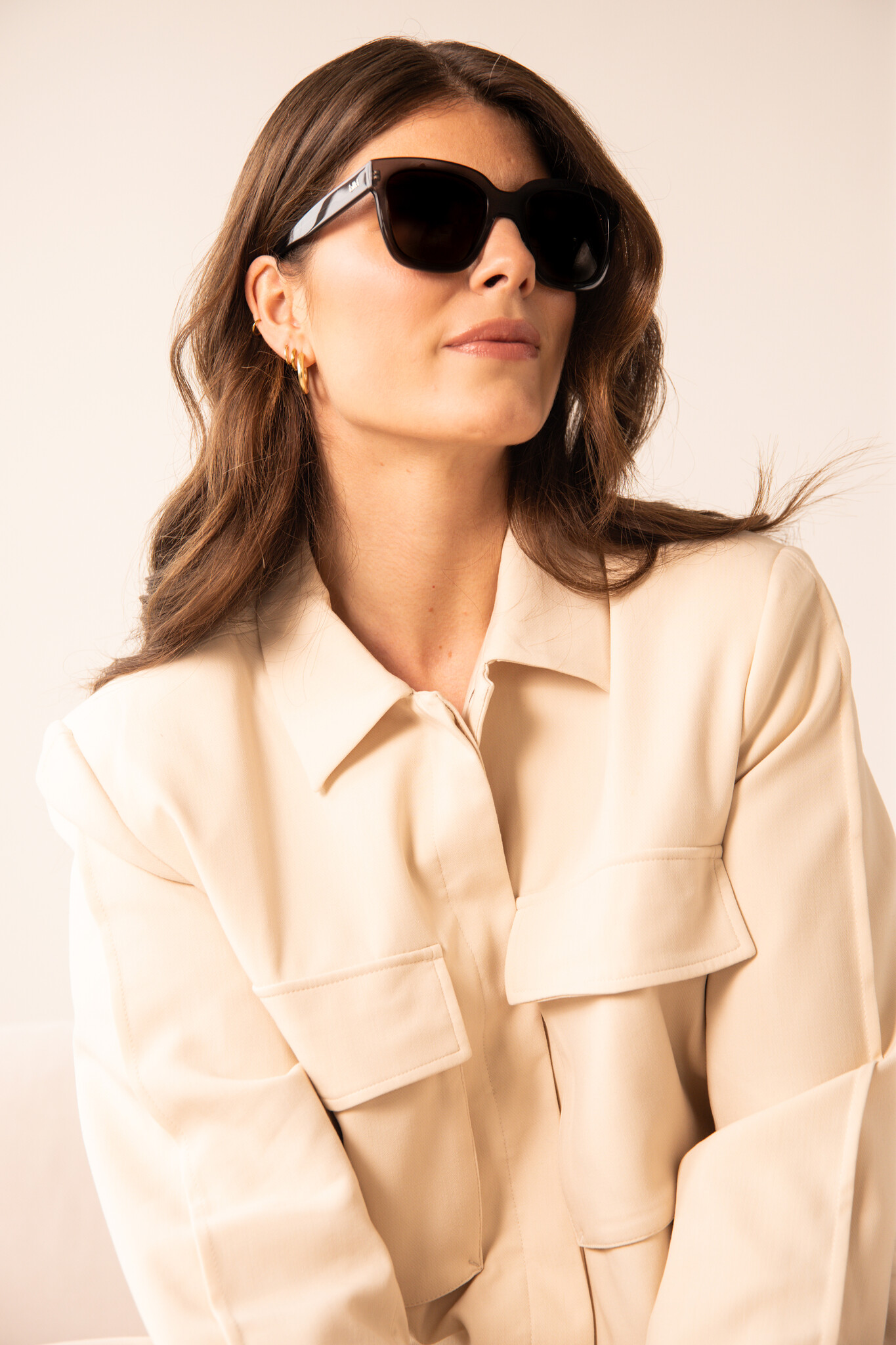 IKKI zonnebril 'Holly' - transparant grijs