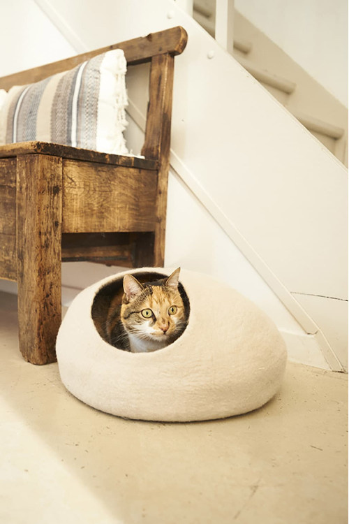 Mushkane kattenmand 'Chat' vilt - naturel