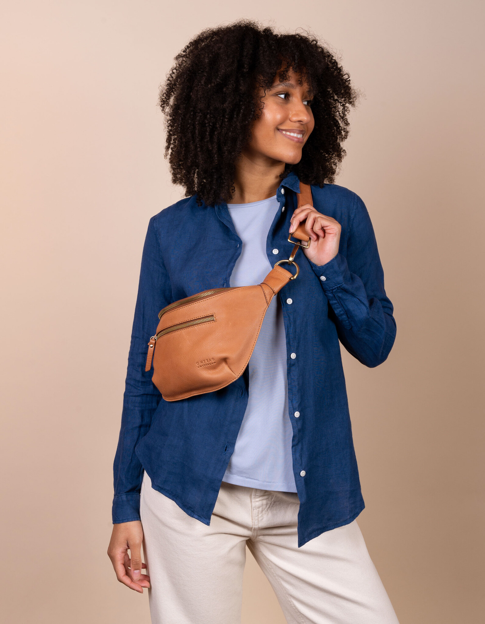 OMyBag tas 'Drew' bum bag - wild oak