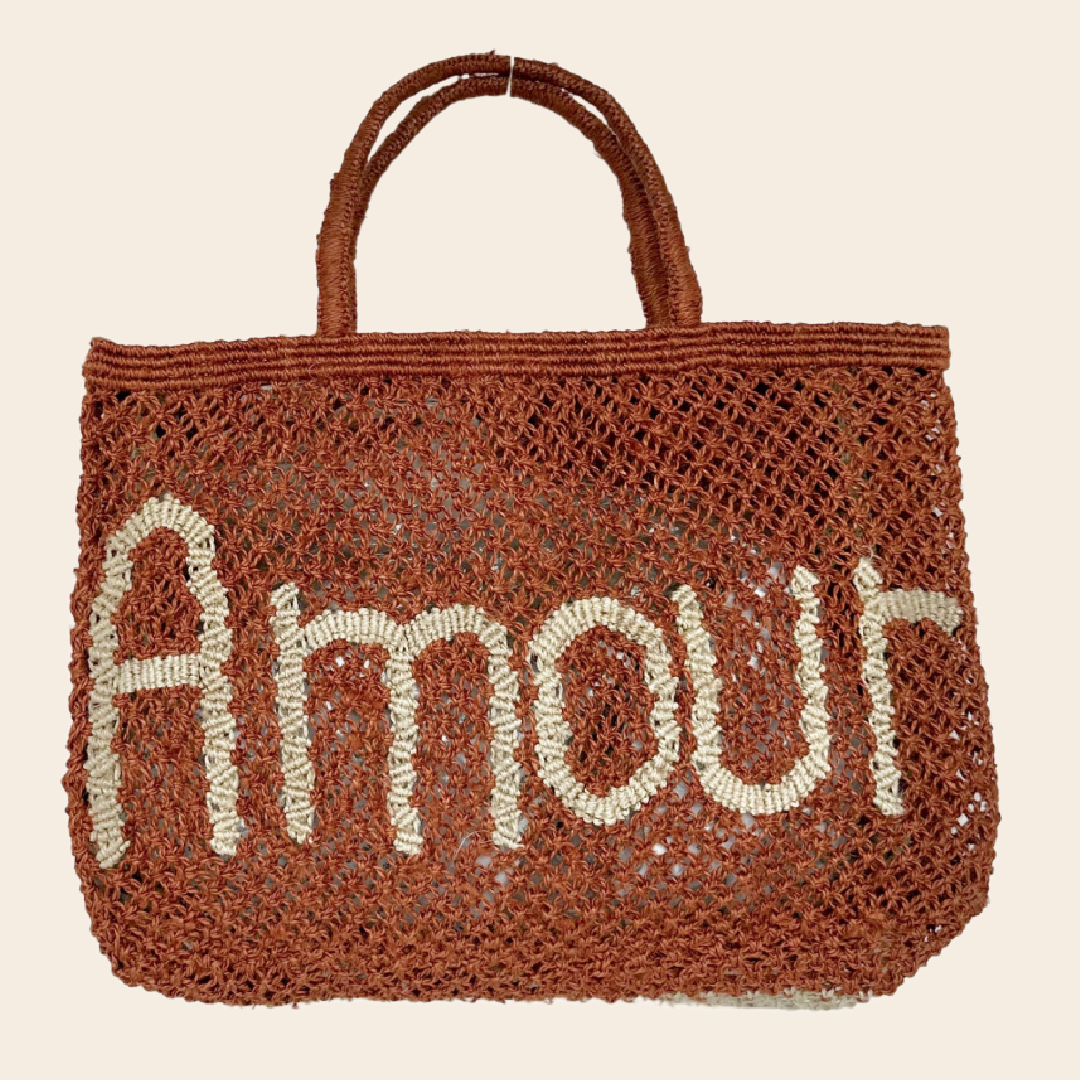 The Jacksons tas 'Amour' jute - ginger