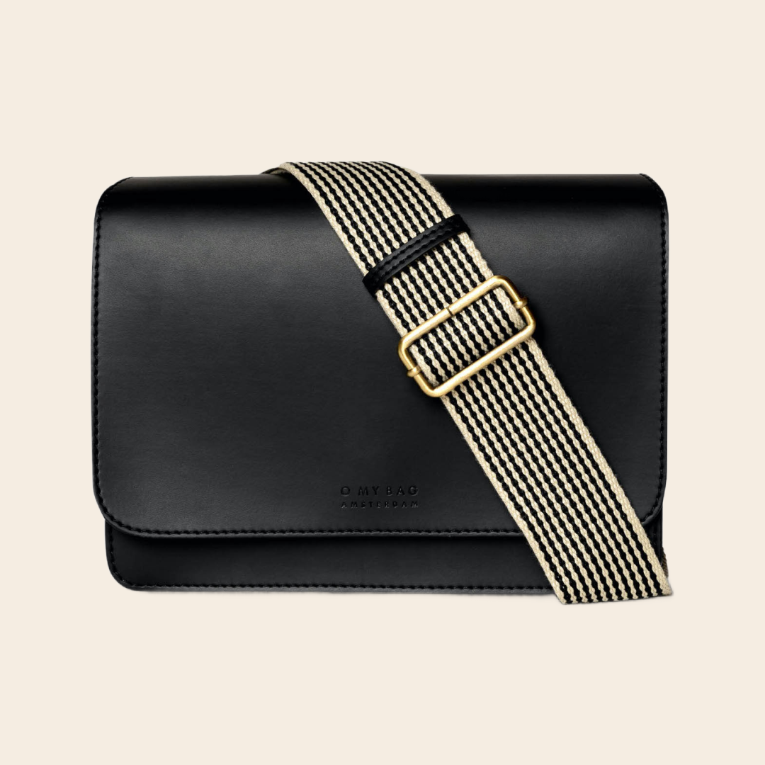 OMyBag tas 'Audrey' leer - zwart