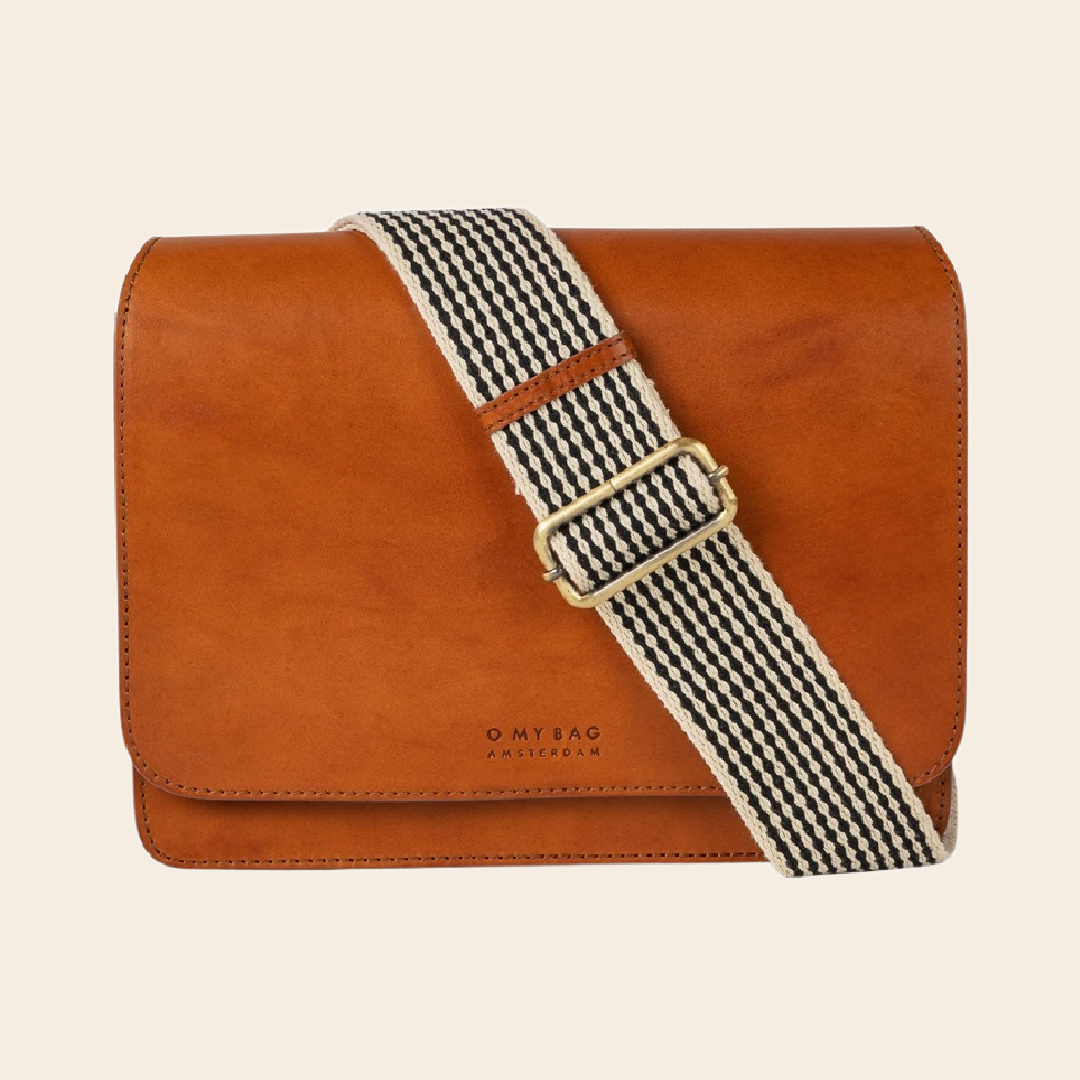 OMyBag tas 'Audrey' leer - cognac