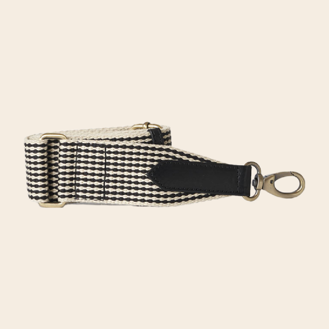 OMyBag strap 'Webbing' black - checked