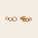 All the Luck in the World set/2 studs 'Three circles' - goud