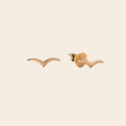 All the Luck in the World set/2 studs 'Swallow' - goud