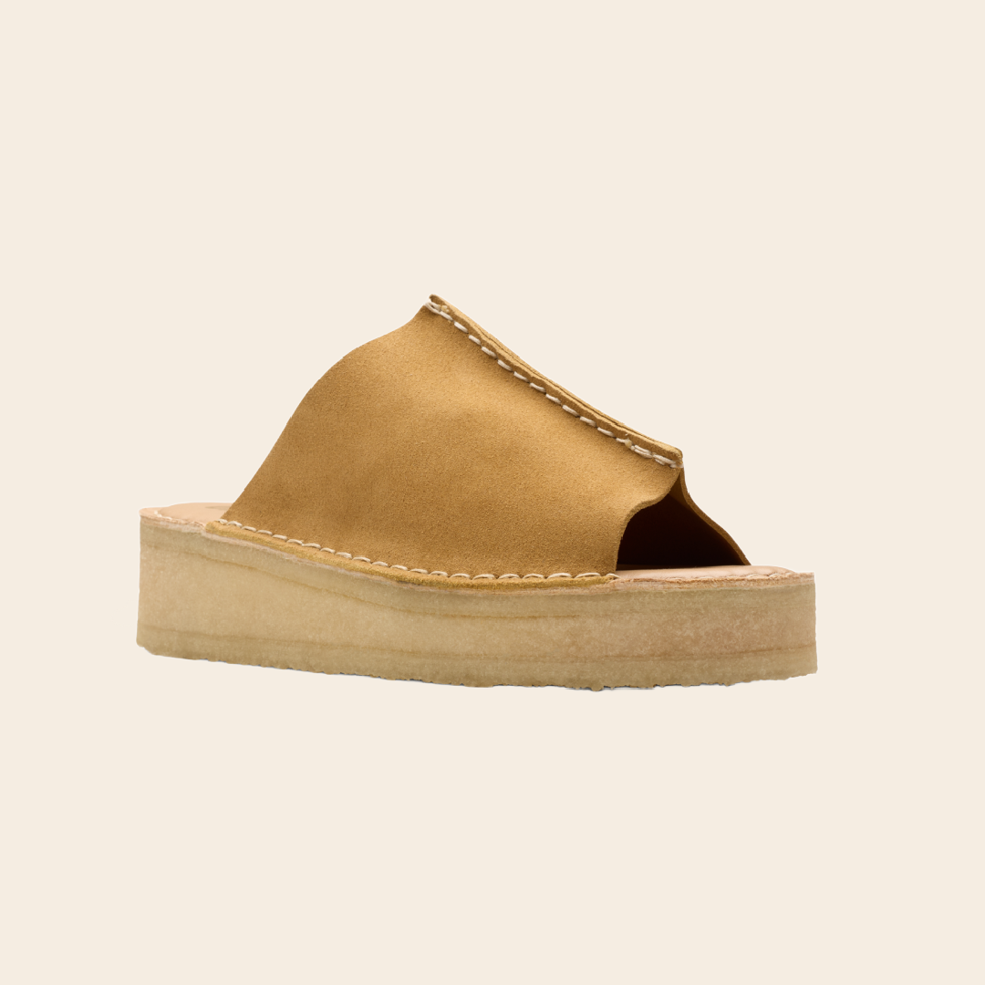 Clarks 'Wedge Slide' - mid tan