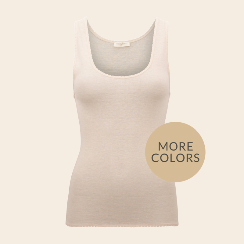 Minimalisma singlet 'True' wol / zijde