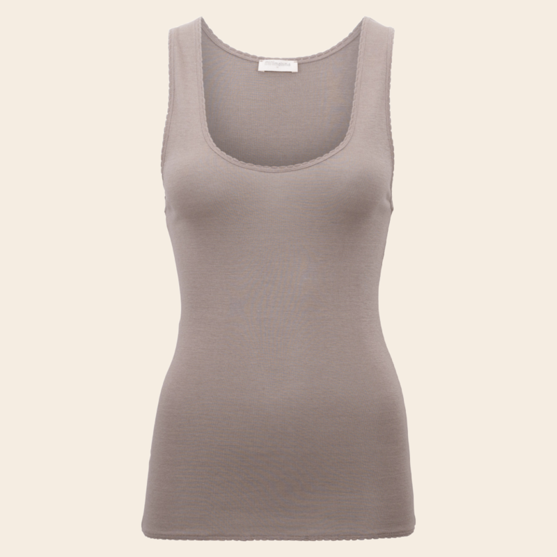 Minimalisma singlet 'True' wol / zijde