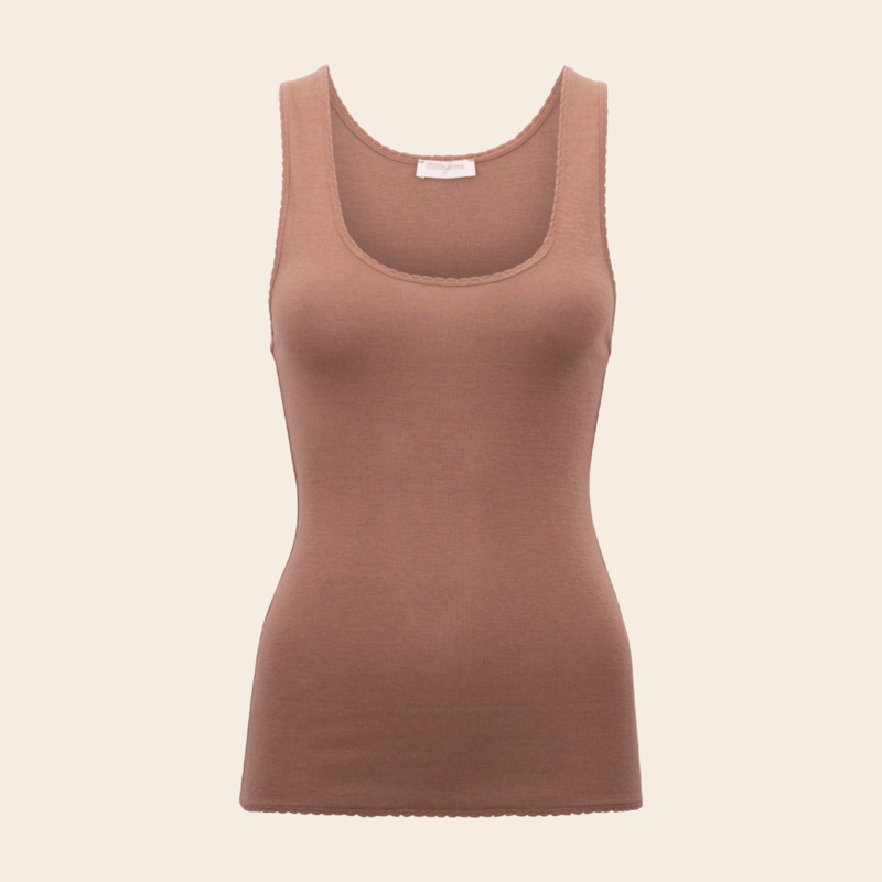 Minimalisma singlet 'True' wol / zijde