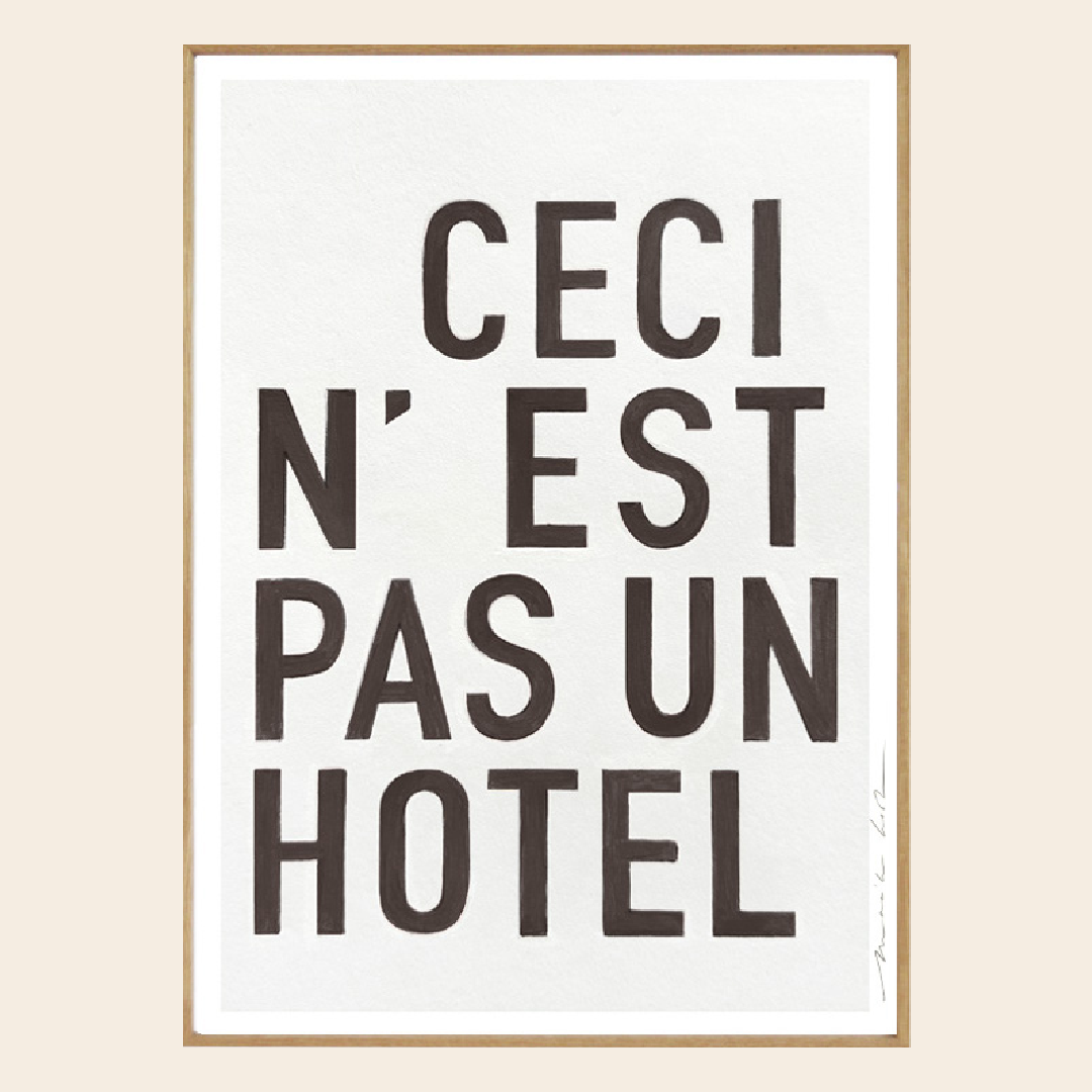 My Deer Art Shop artprint 'Hotel' black