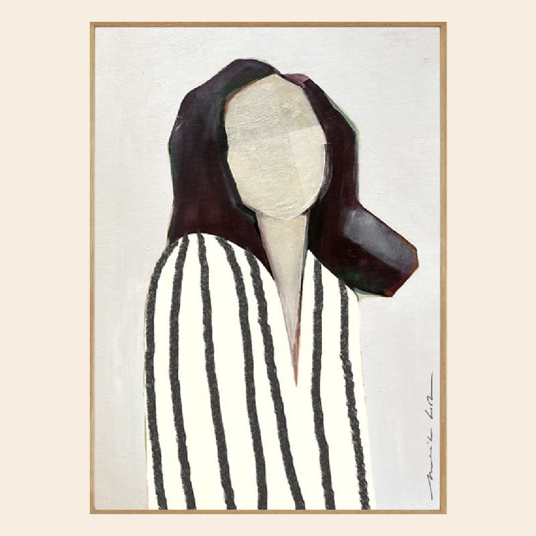 My Deer Art Shop artprint 'Lady in Stripes'