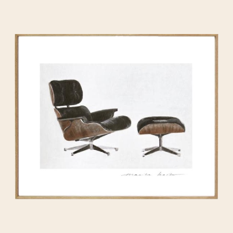 My Deer Art Shop "Eames Lounge" 30x40 Limited edition