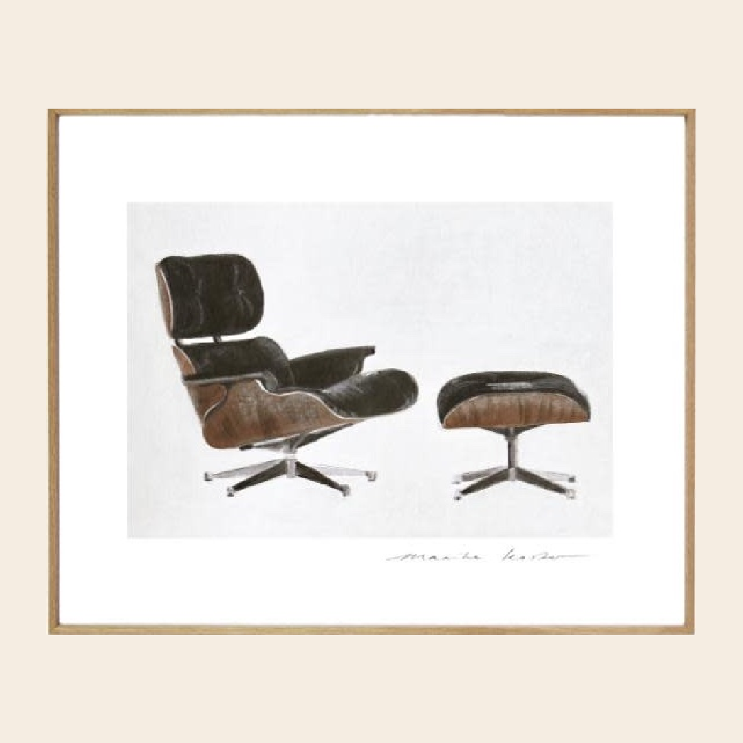 My Deer Art Shop artprint 'Eames Lounge' - 30x40