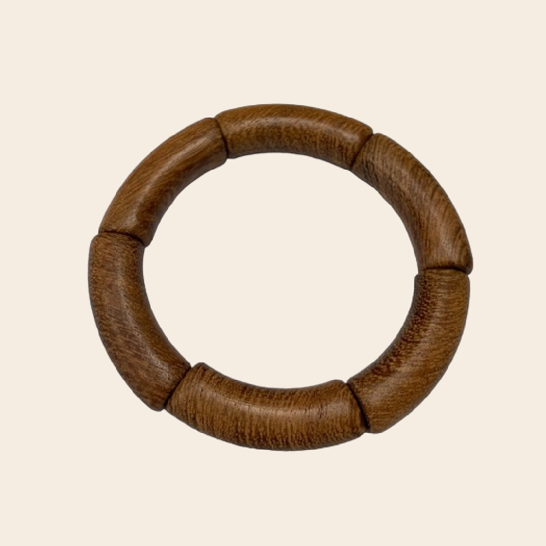 ByBjor armband 'Rainbow' wood - dark