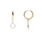 All the Luck in the World oorbel 'Circle' - goldplated