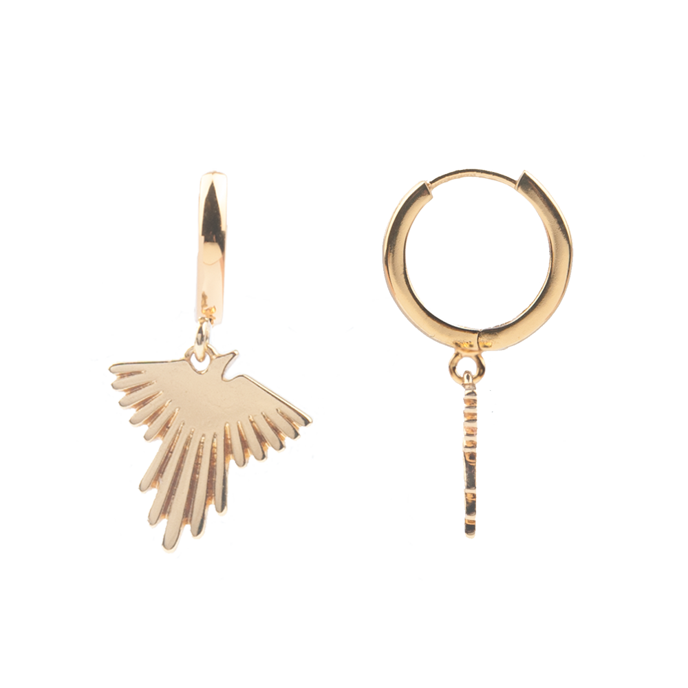 All the Luck in the World earring 'Eagle' - goldplated