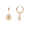 All the Luck in the World earring 'Wolf' - goldplated