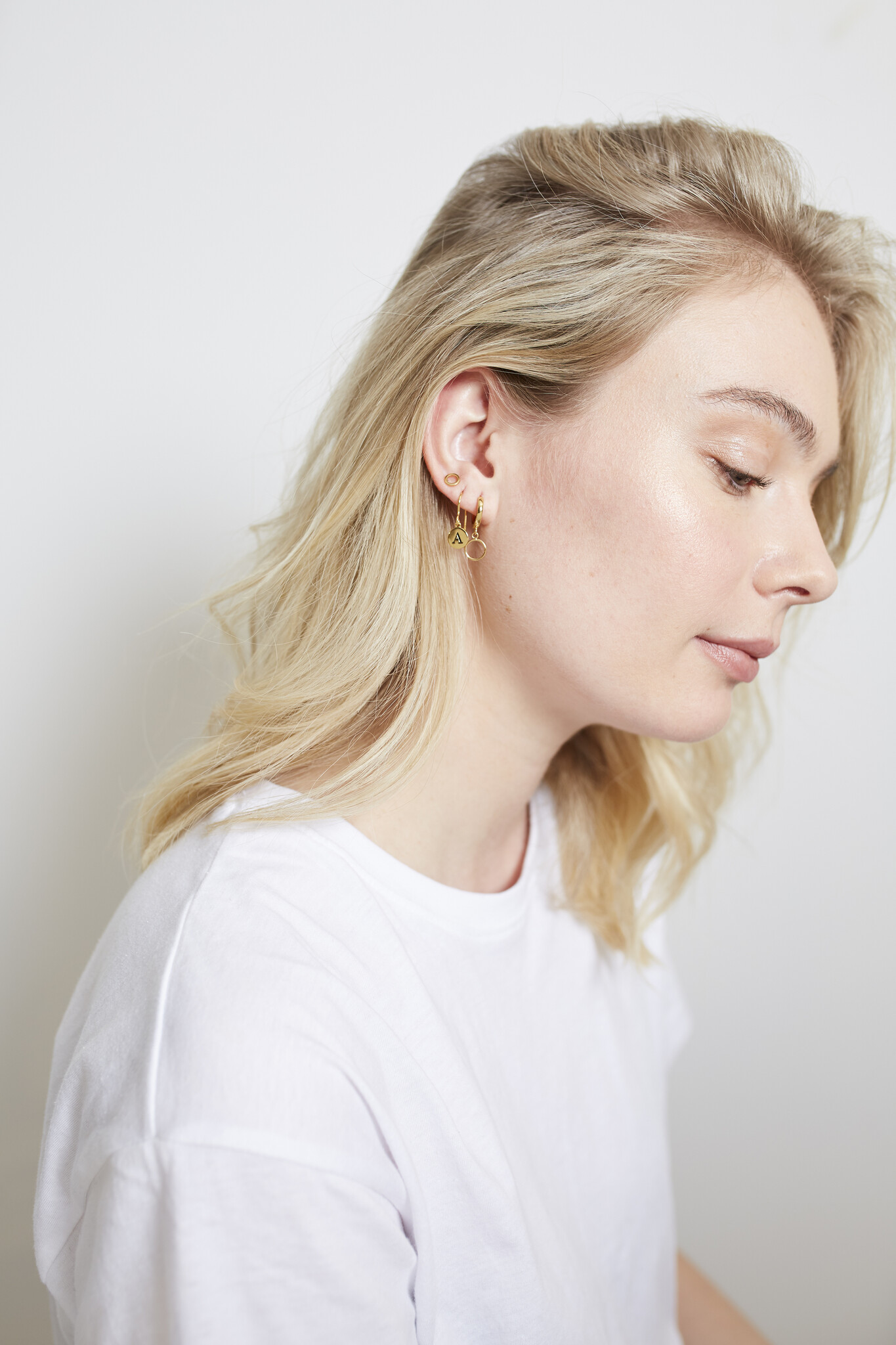 All the Luck in the World earring 'Circle' - goldplated
