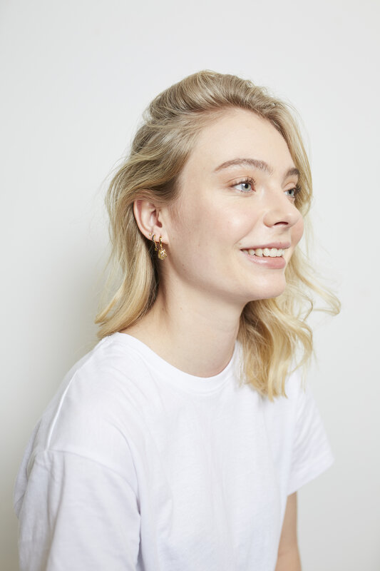 All the Luck in the World earring 'Wolf' - goldplated