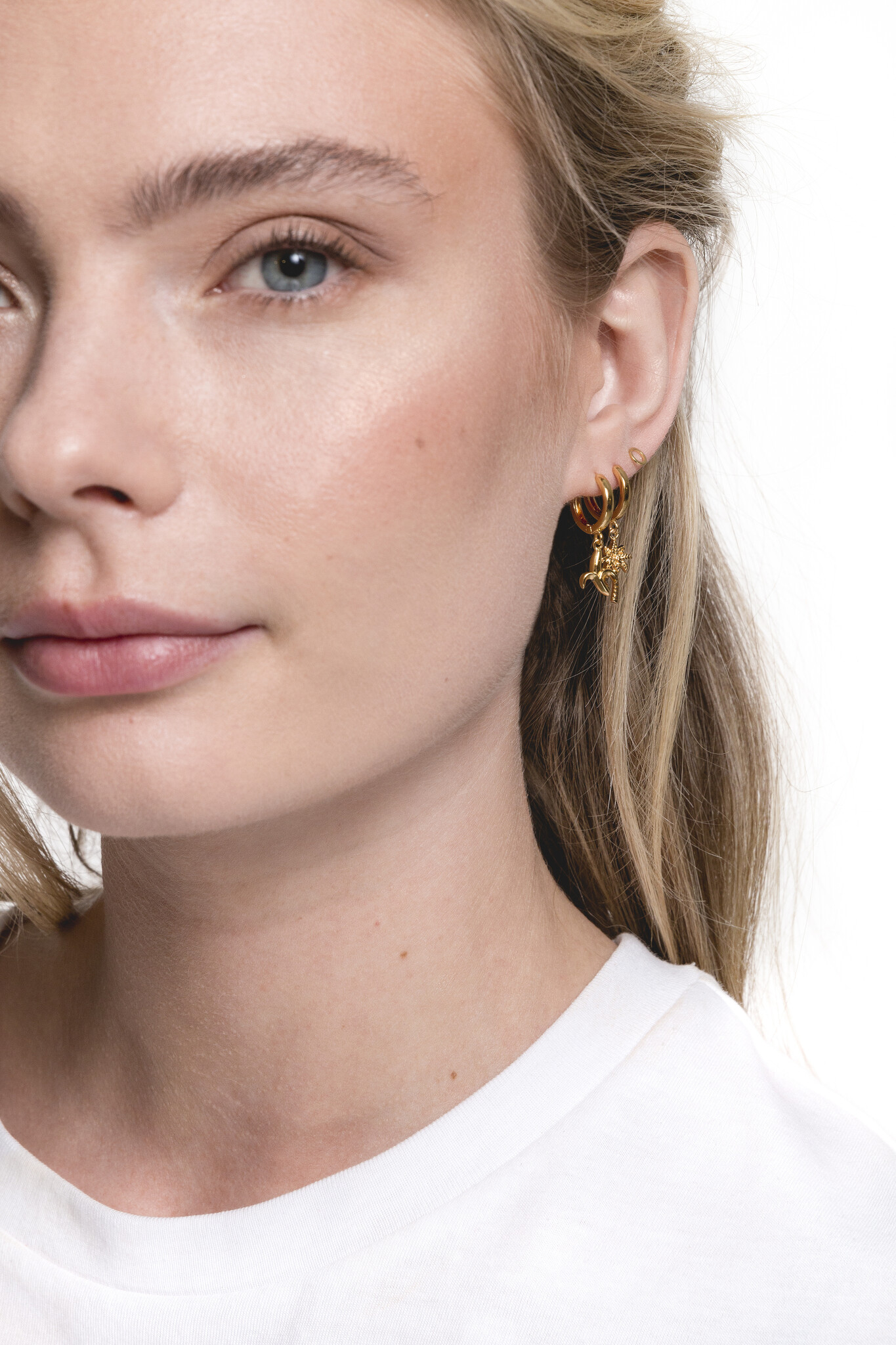 All the Luck in the World earring  'Palm Tree' - goldplated