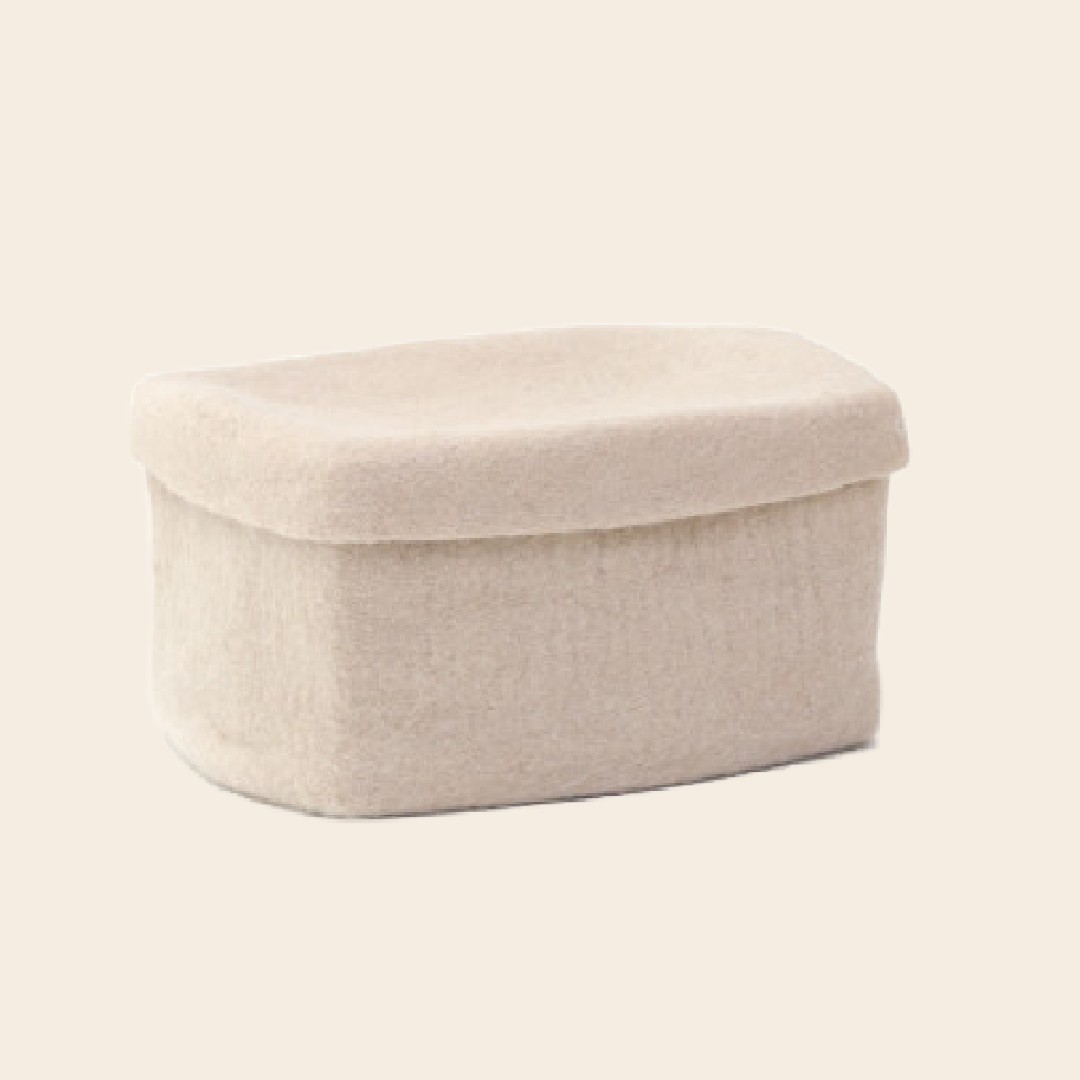 Mushkane opbergbox vilt - zand