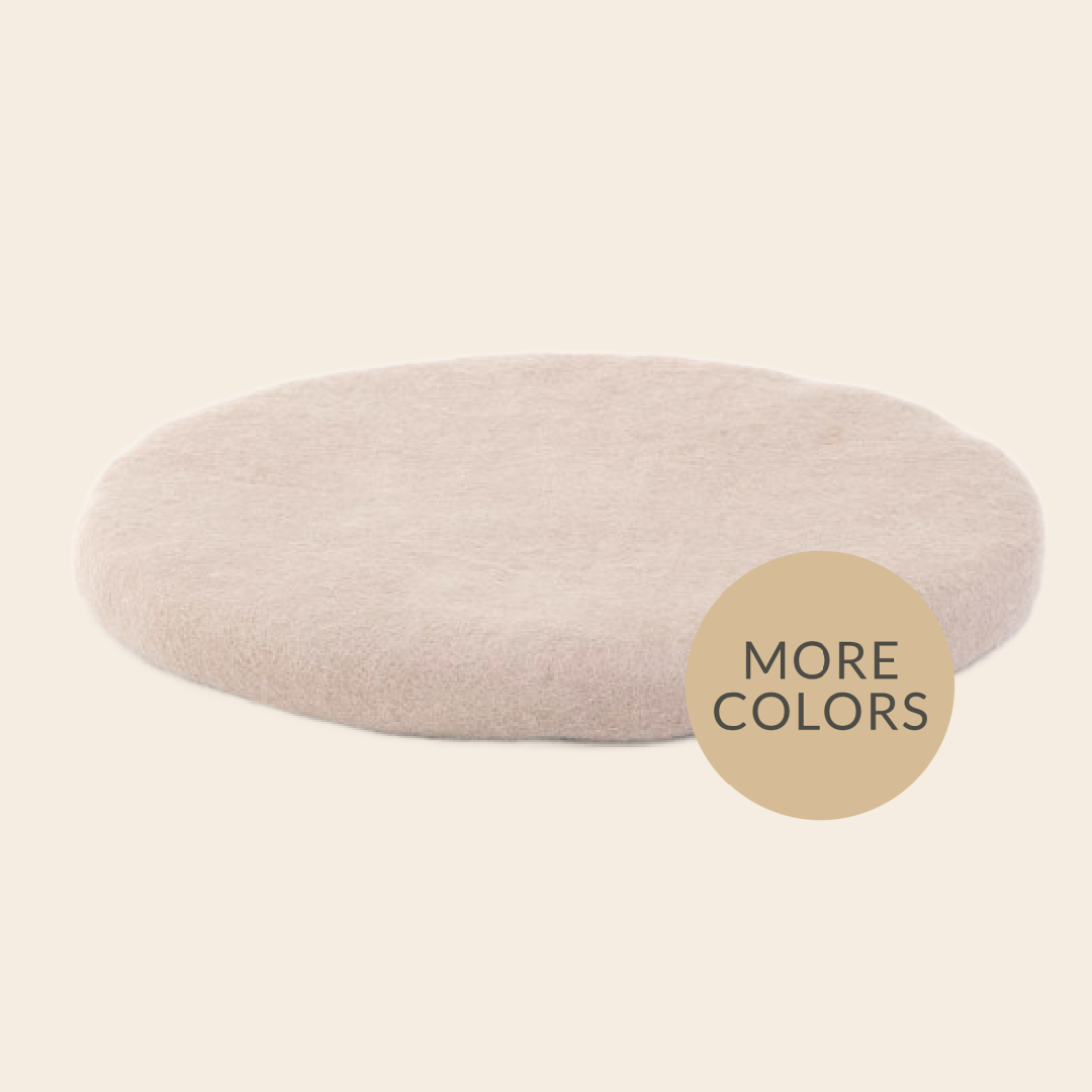 Mushkane pillow 'Chakati' round felt