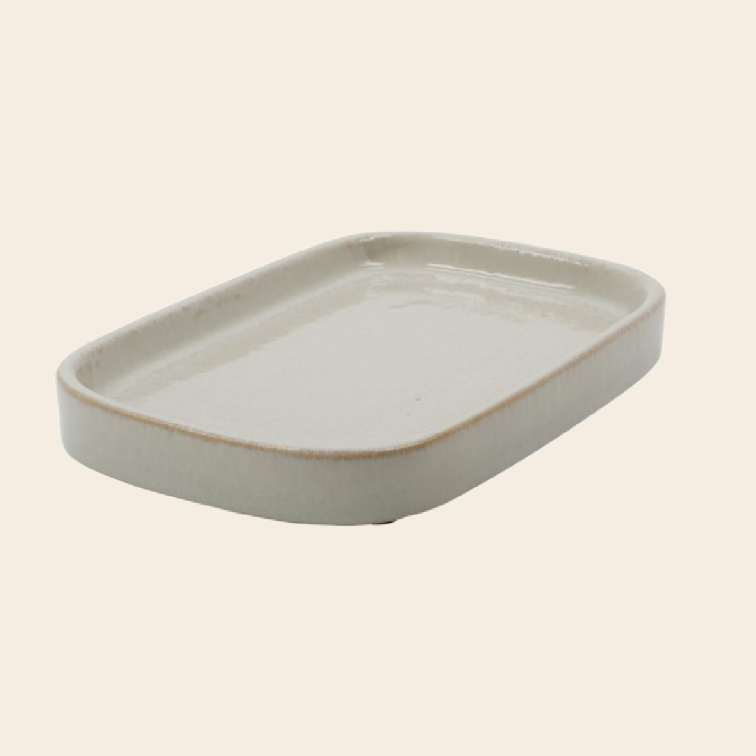 Meraki tray 'Datura' - aardewerk