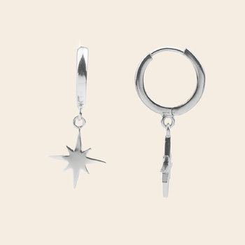 earring 'Stardust' - silver