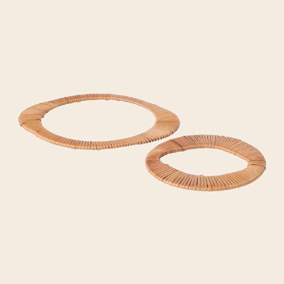 Broste set/2 onderzetters 'Tini' - rotan