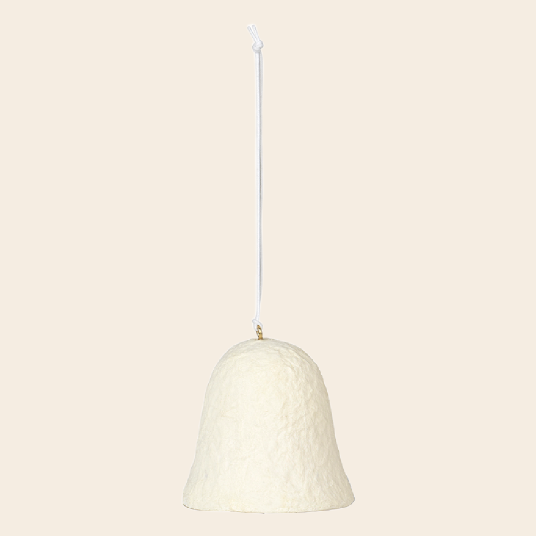 Broste ornament 'Bell' - cotton maché