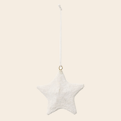 Broste ornament 'Star' - cotton maché