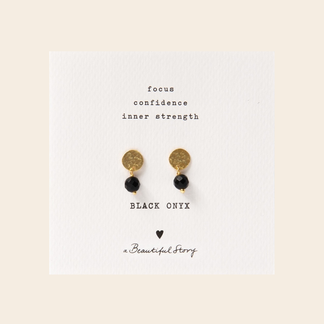 A Beautiful Story Set earrings  'Coin' - gold